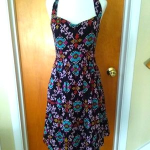 Edme & esyllte size 6 bohemian print Halter Dress